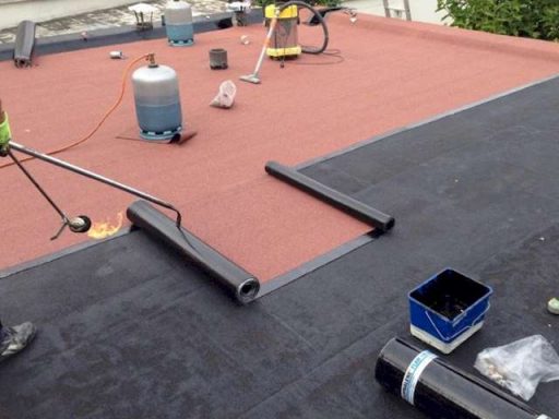 Ardoise toiture rouge